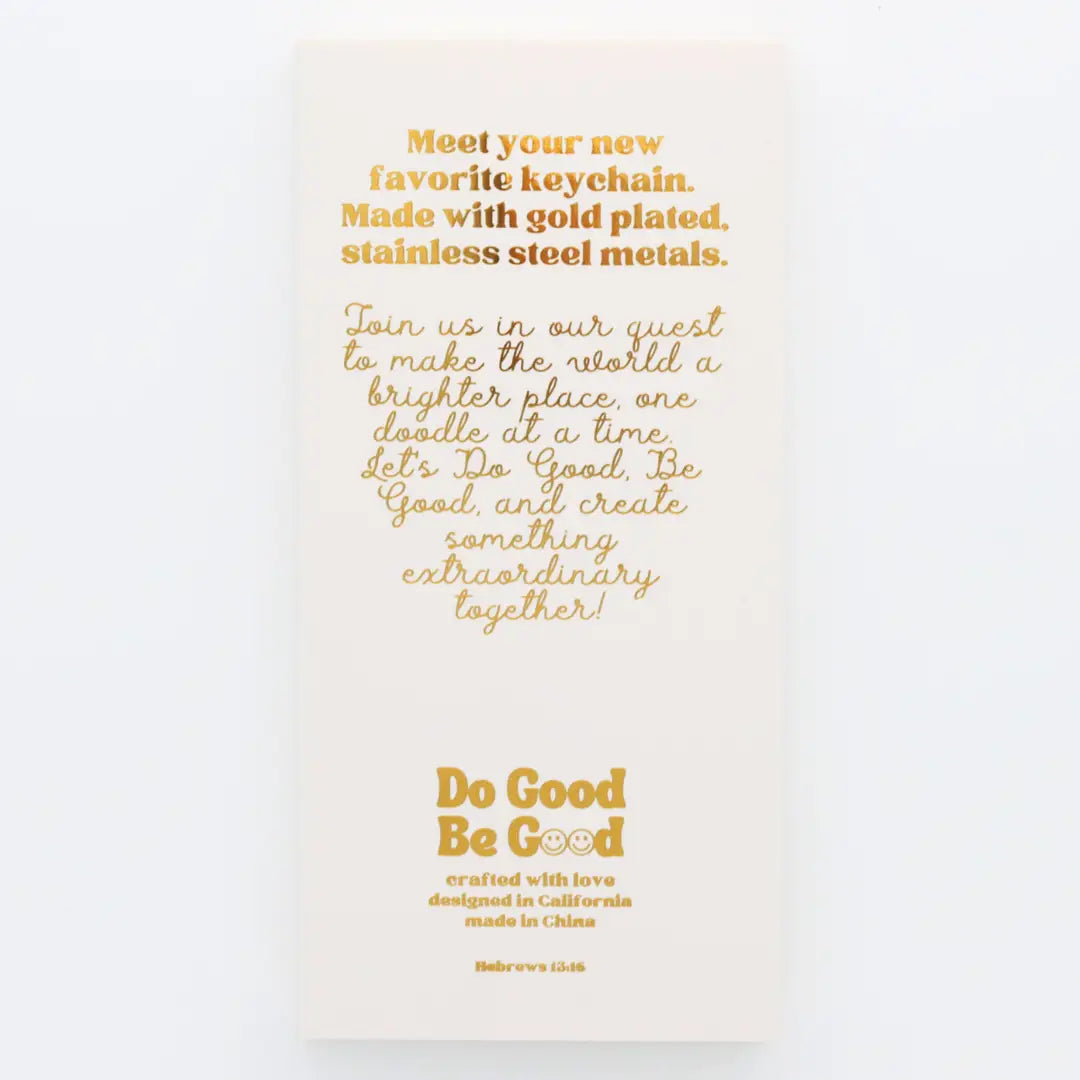 Printed Keychain Trust His Plan