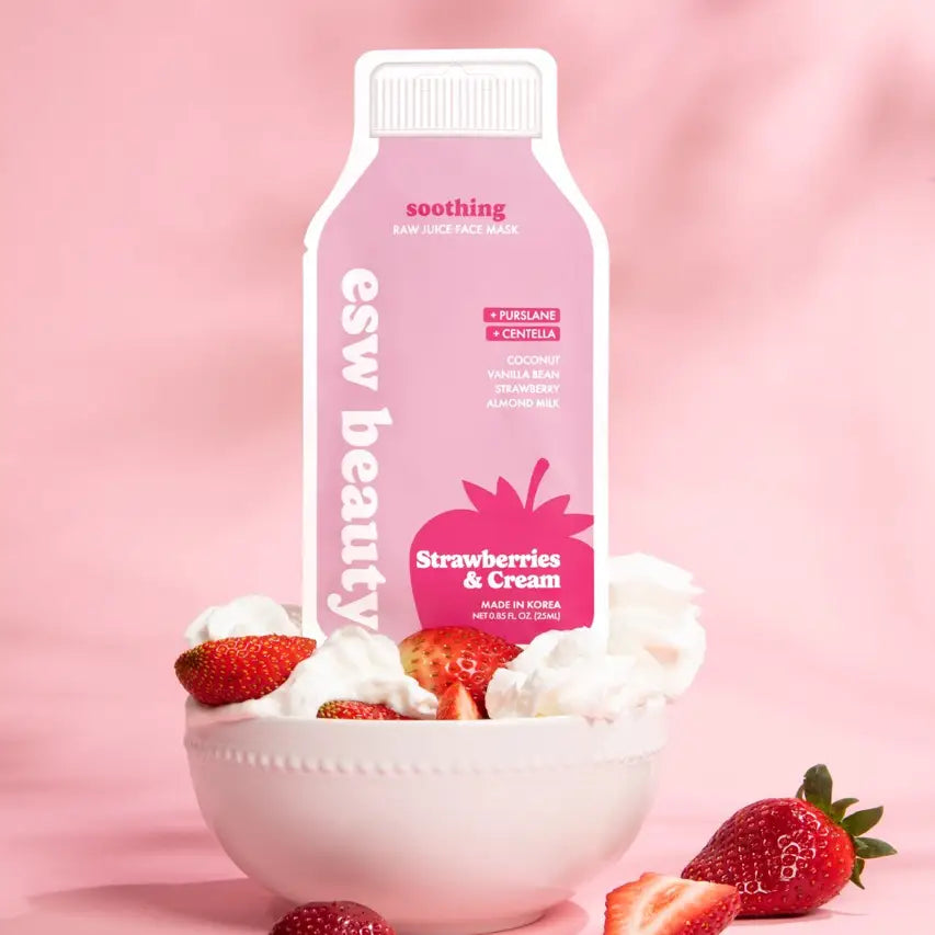 Strawberries and Cream Soothing Raw Juice Sheet Mask