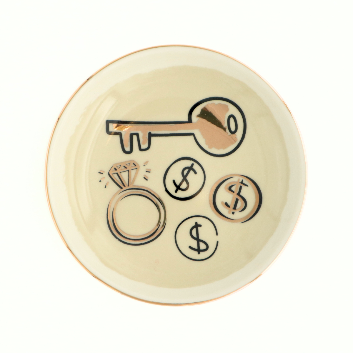 Round Trinket Tray Bling Ring