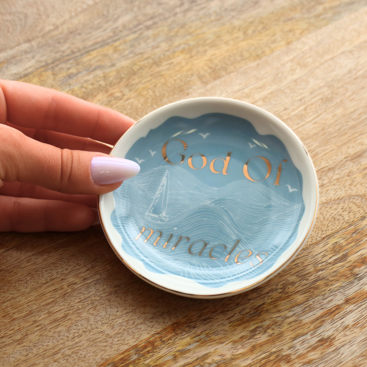 Round Trinket Tray God of Miracles