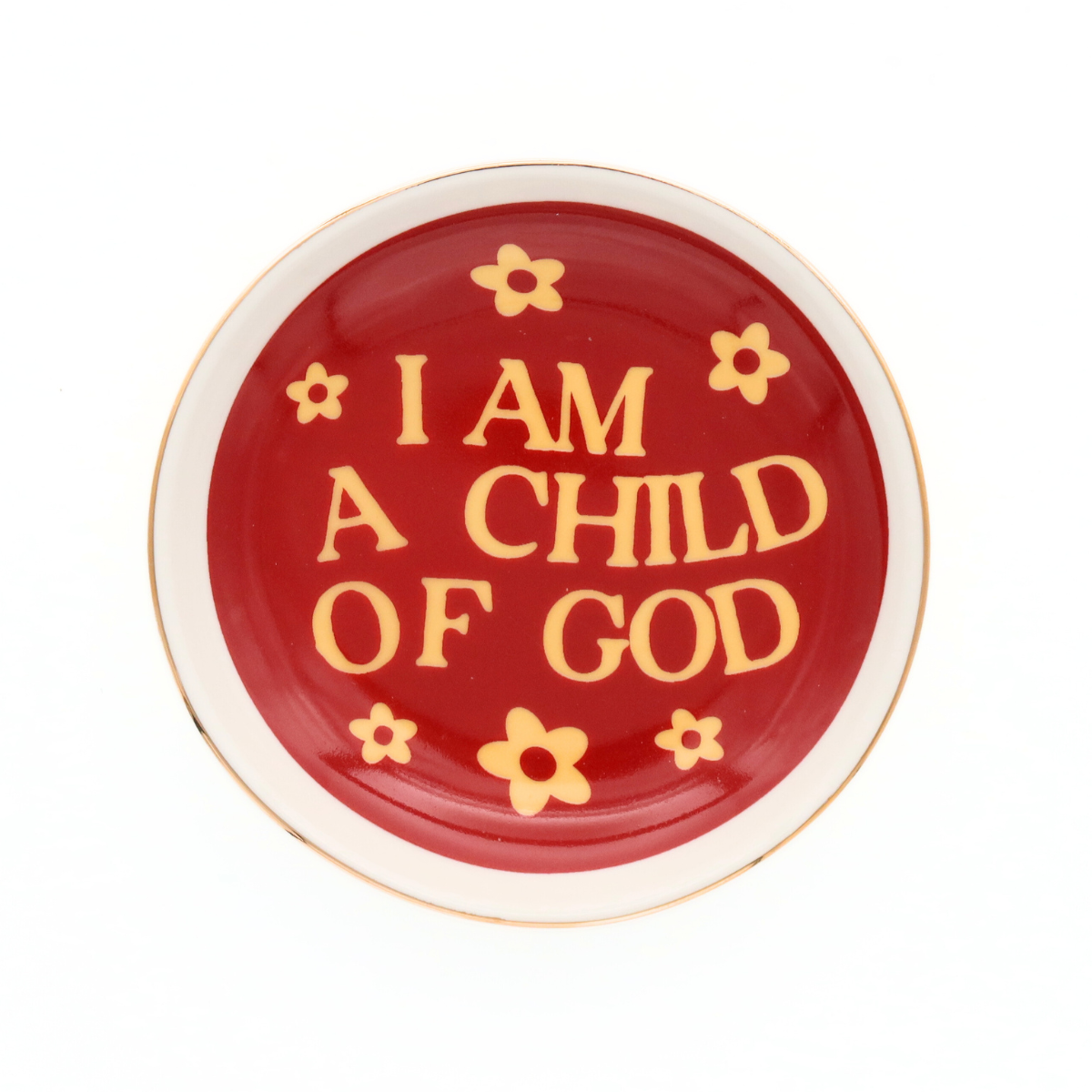 Round Trinket Tray I Am A Child Of God