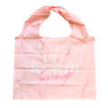 Recycled Foldable Tote Bag Live A Life Worth Living