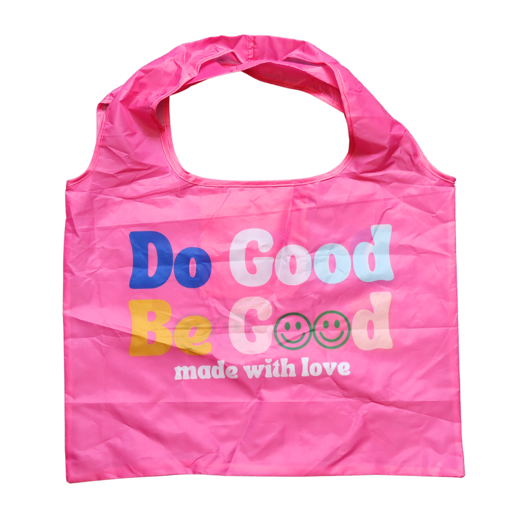 Recycled Foldable Tote Bag Do Good Be Good