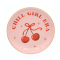 Round Trinket Tray Chill Girl Era