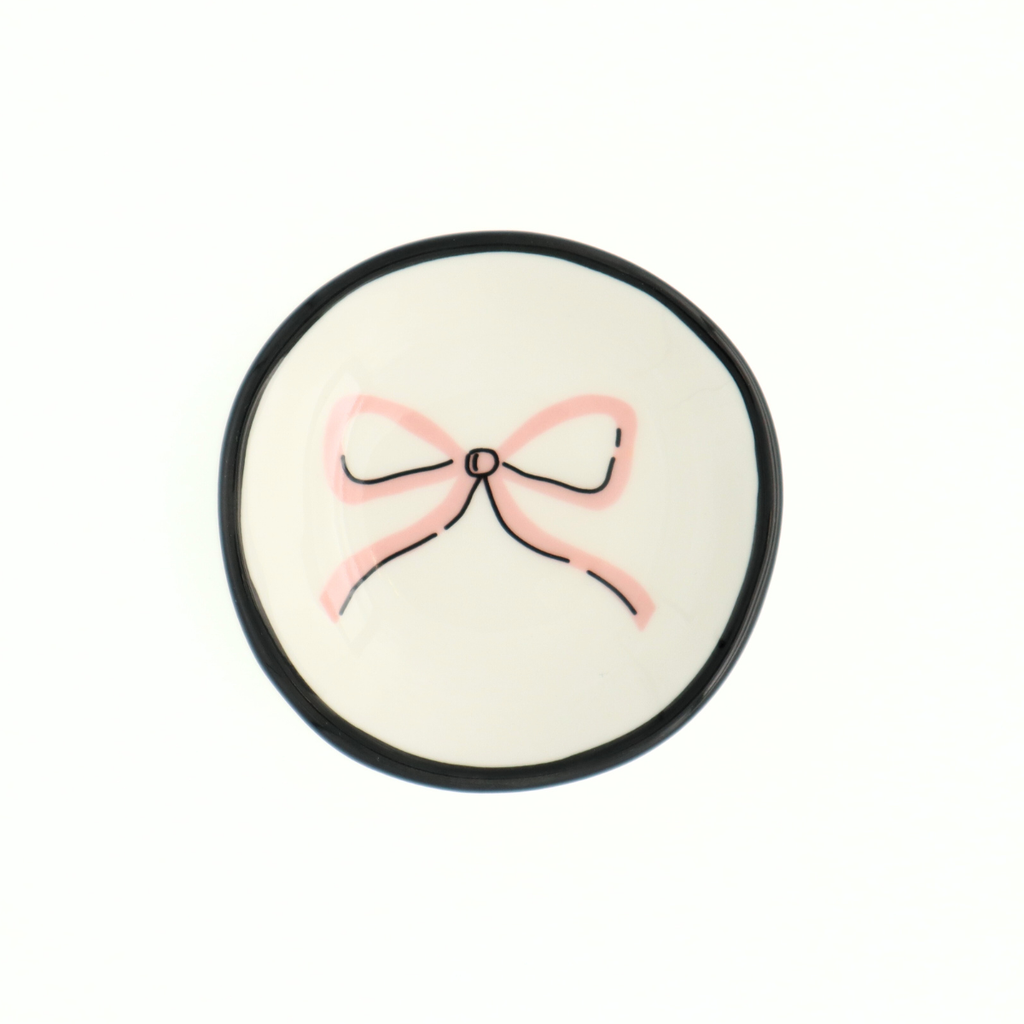 Ring Dish Pastel Pink Bow