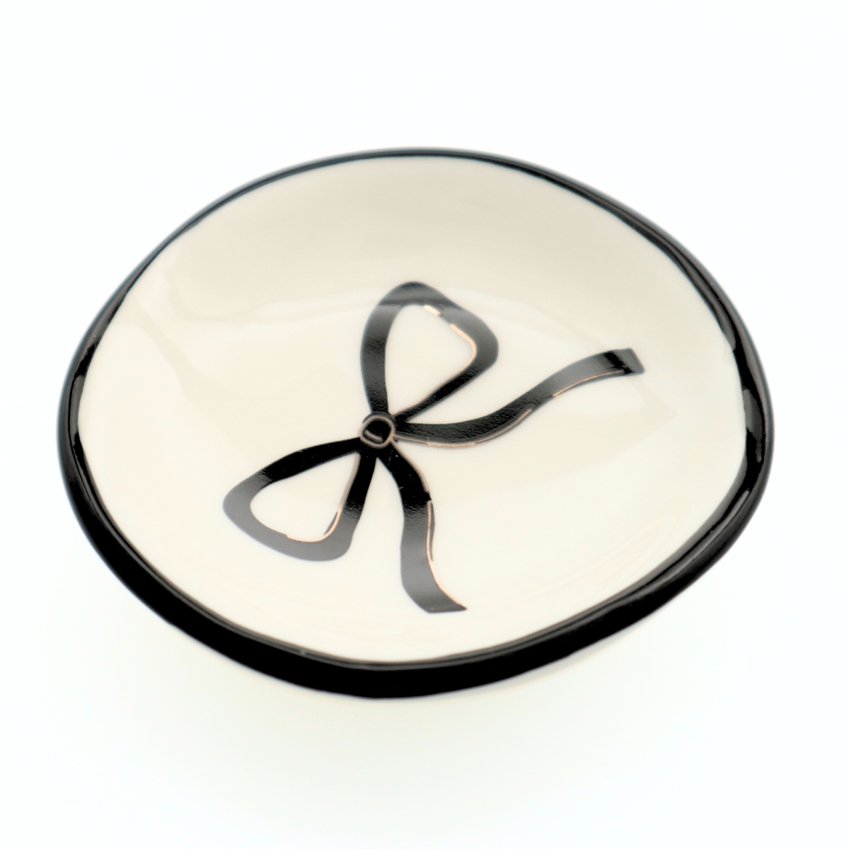 Ring Dish Black Bow