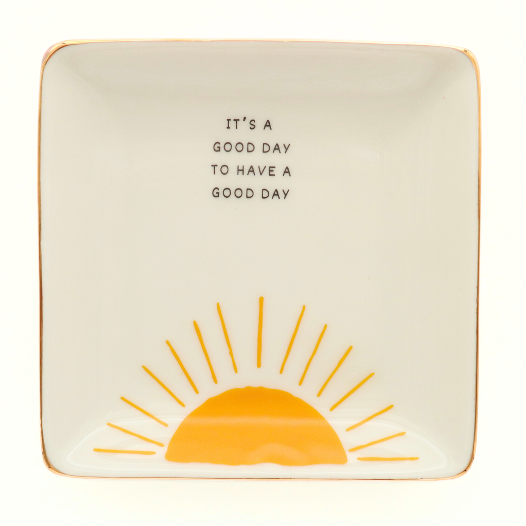 Square Trinket Tray It's A Good Day