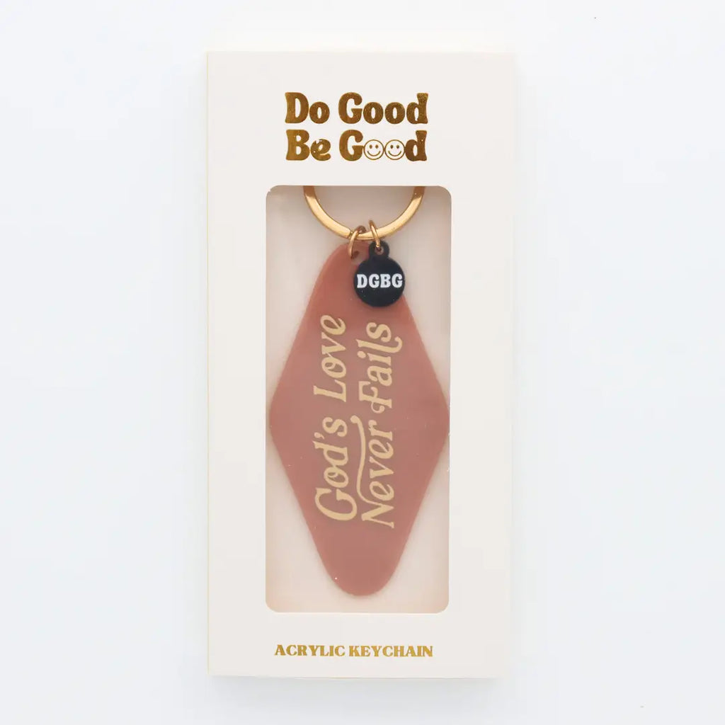 Printed Keychain God's Love Never Fails