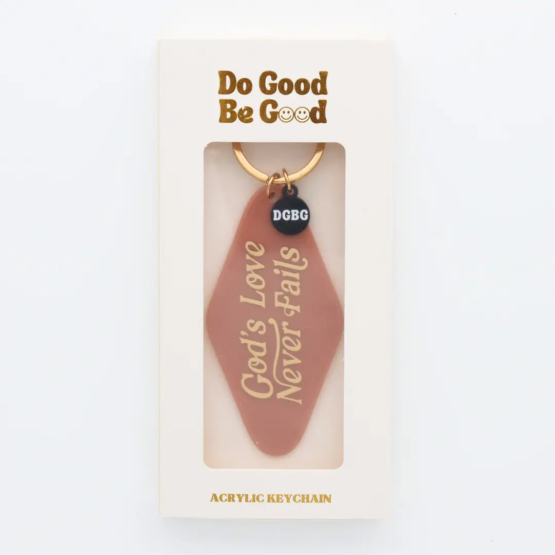 Printed Keychain God's Love Never Fails