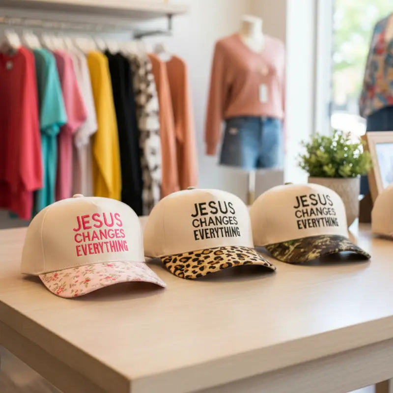 Jesus Changes Everything Two Tone Cotton Hat