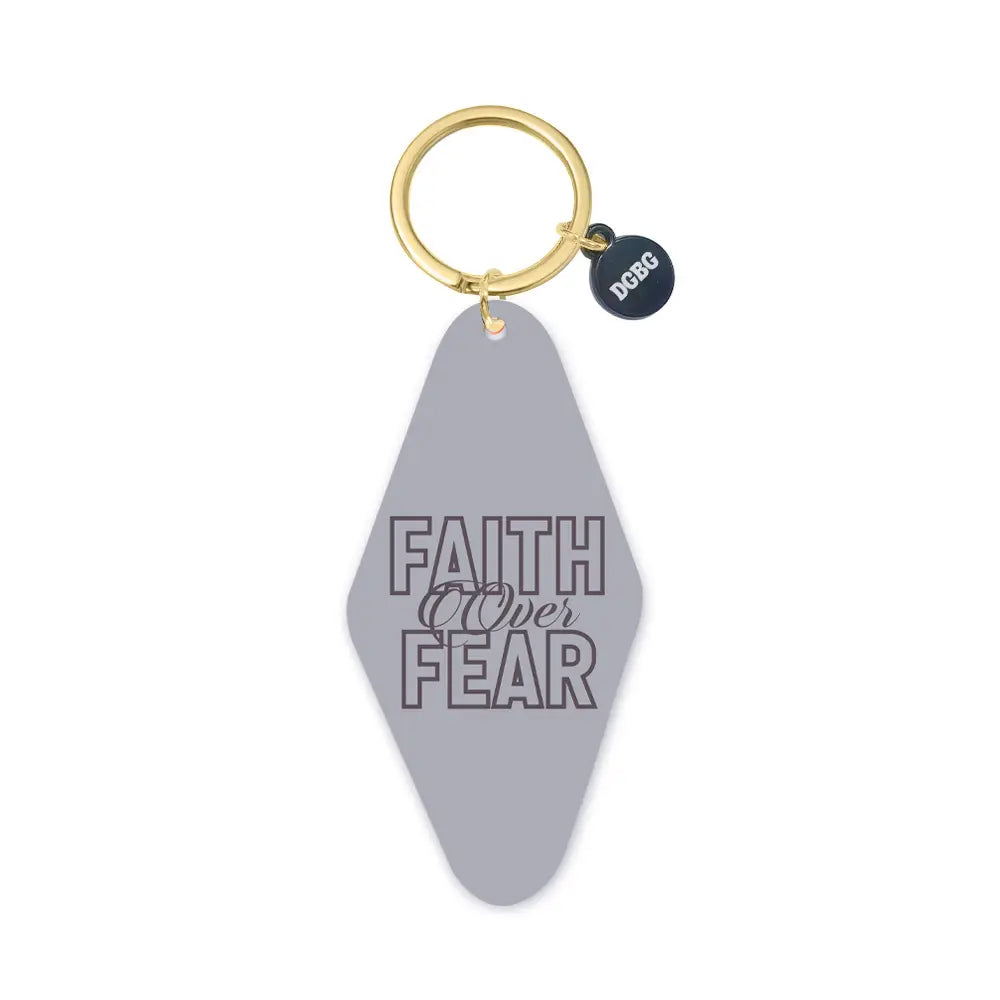 Printed Keychain Faith over Fear