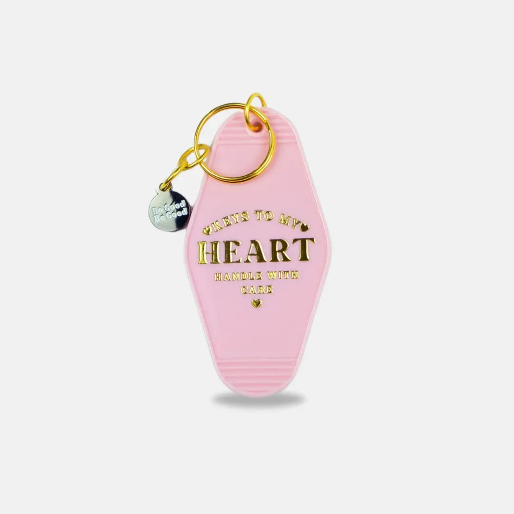 Acrylic Motel Keychain Keys To My Heart , Handle With Care