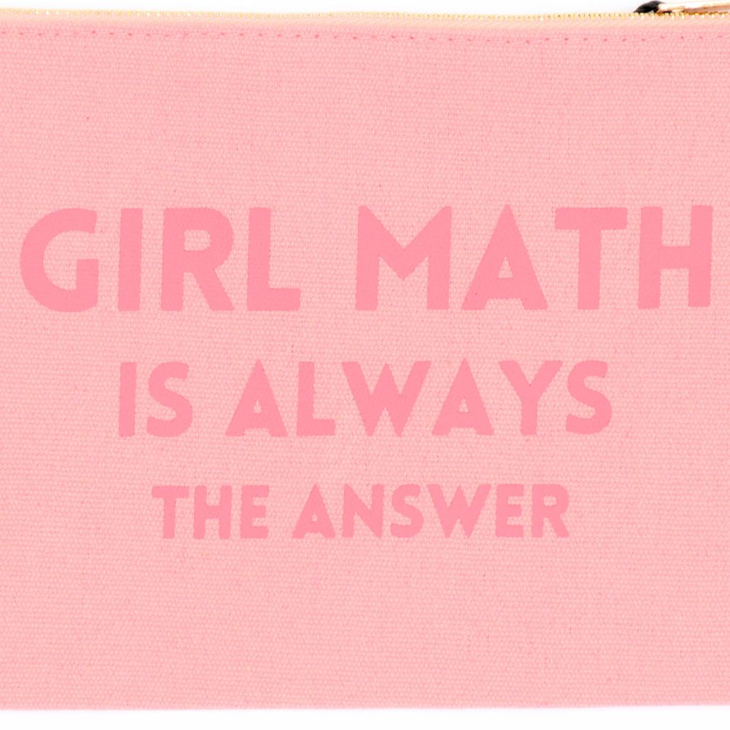 Canvas Pouch Girl Math Is Always the Answer