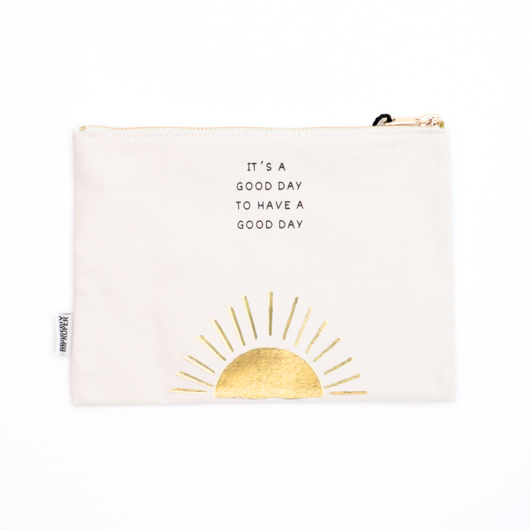 Canvas Pouch It's A Good Day