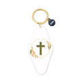 Printed Keychain Green Cross