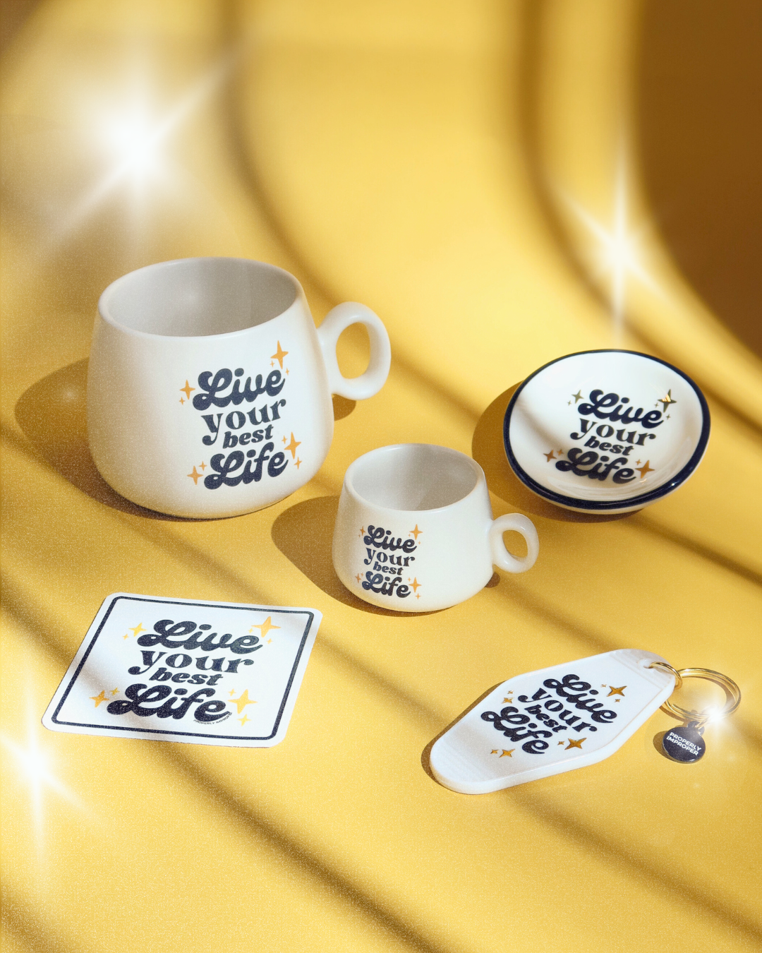 Cappuccino Mug Shot Glass Live Your Best Life