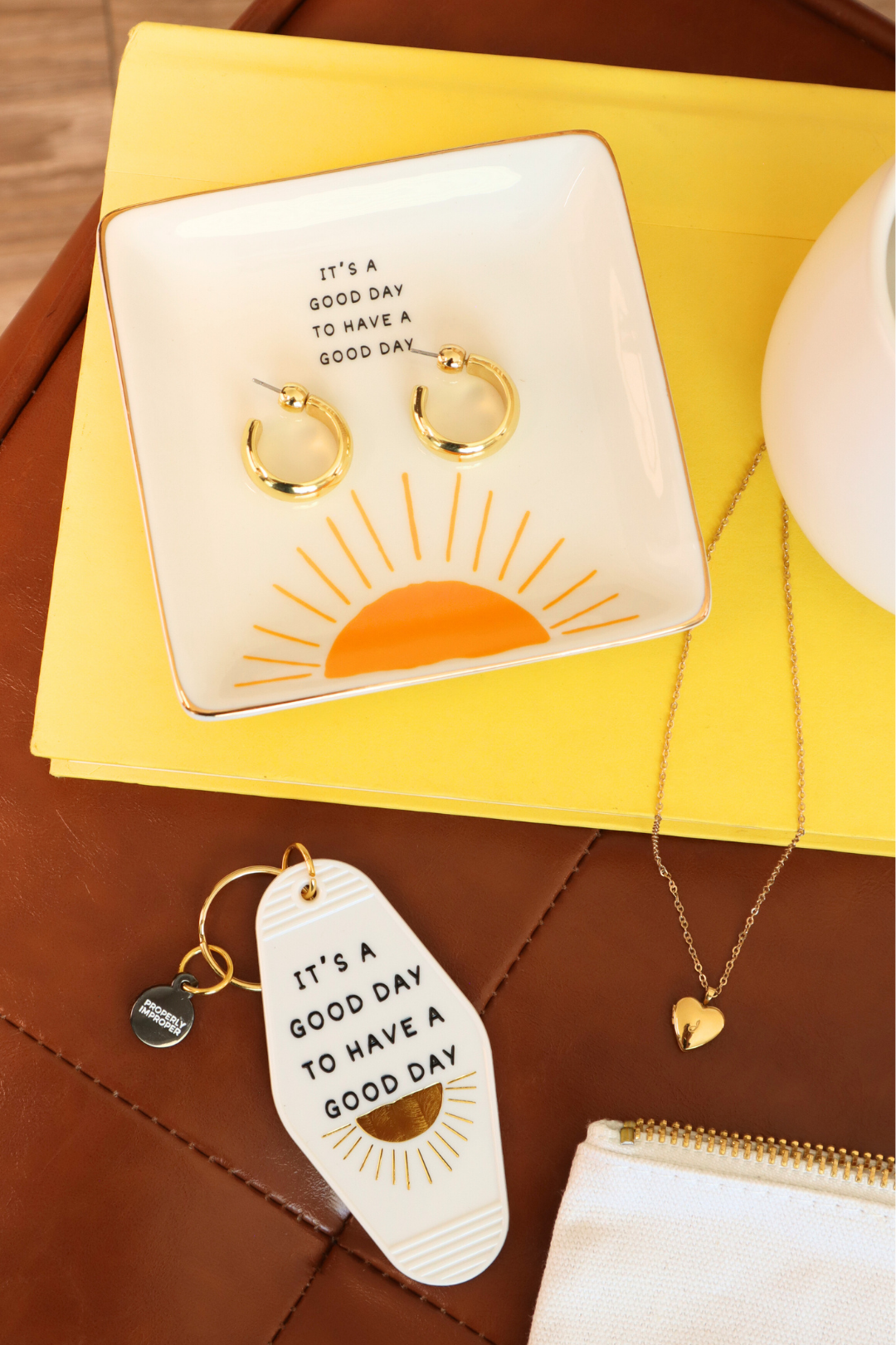 Square Trinket Tray It's A Good Day
