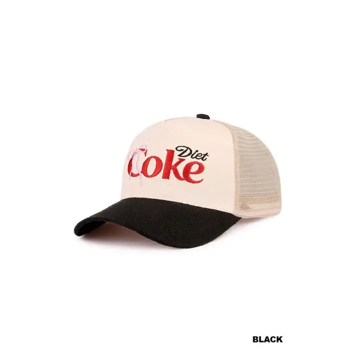 I Need A Diet Coke Bow Two Tone Cap