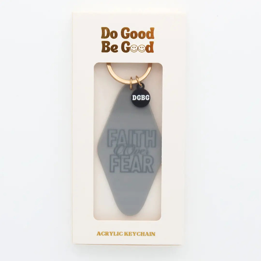 Printed Keychain Faith over Fear