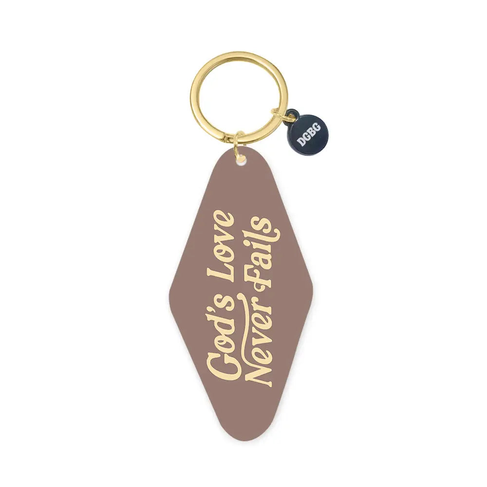 Printed Keychain God's Love Never Fails